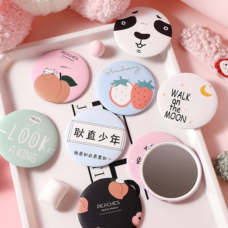 

Makeup Mirror Portable Hand Mirror Mini Round Pocket Mirror Makeup Vanity Mirror Compact Mirror Cosmetic Tool Travel Accessories