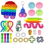 Новый набор игрушек, пузырьки для рук, сенсорный Поппер, игрушка для аутистов Popits