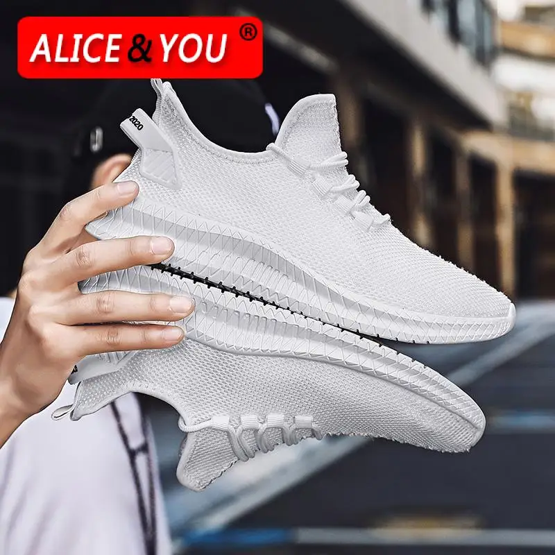 

2021 Hot Sale Plus Size Men's Running Shoes Comfortable Sneakers New Trend Lightweight Jogging Shoes High Quality Soft Male Spor