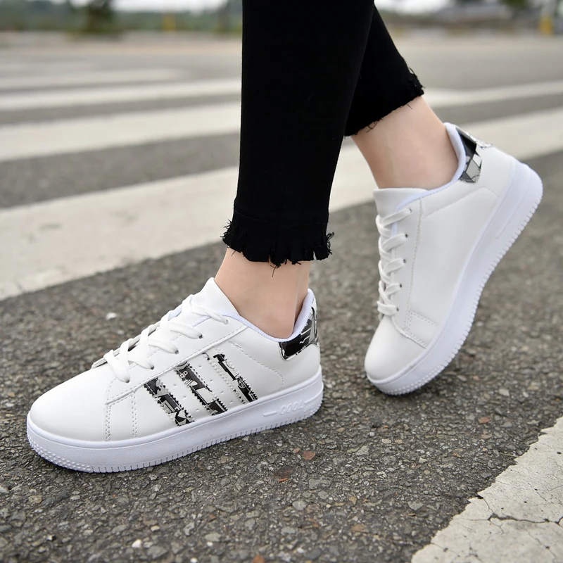 HUNNISE/Женская Вулканизированная обувь Качественная женская из искусственной кожи