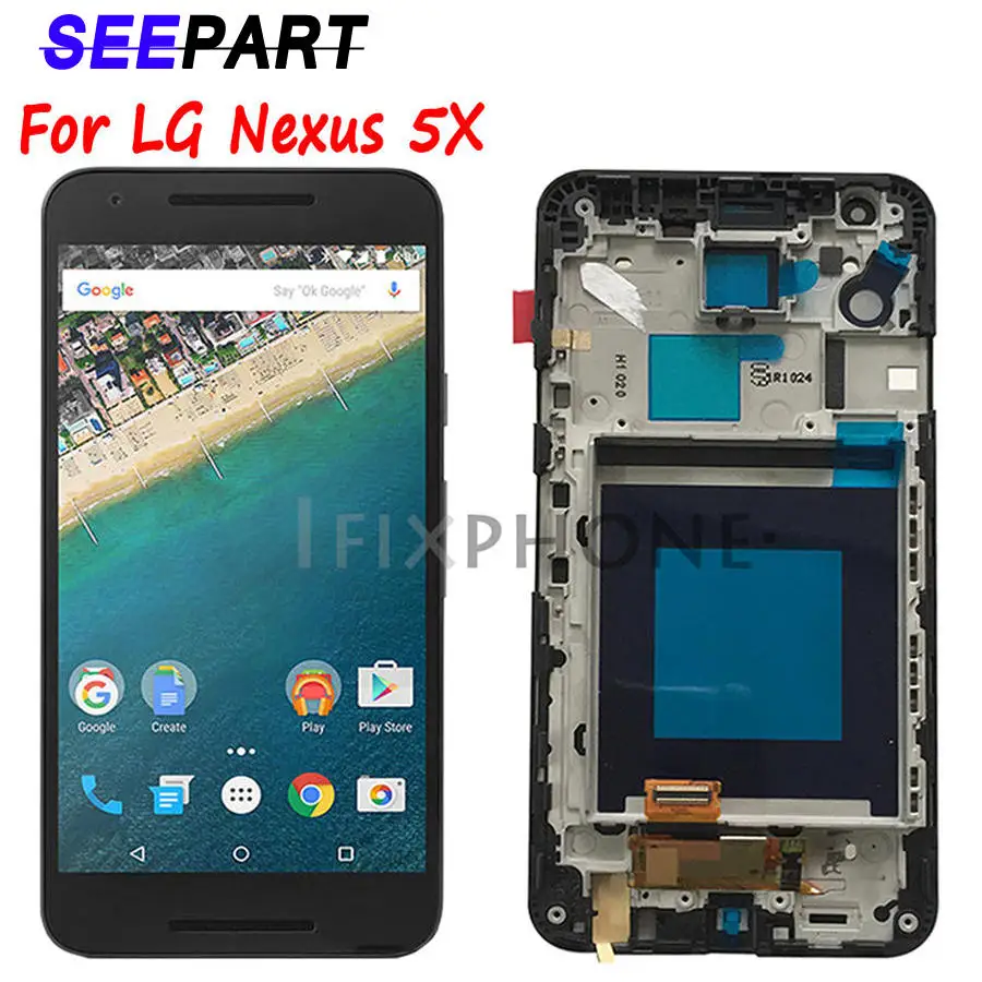 

Tested Warranty 5.2" Black Display For LG Nexus 5X LCD Touch Screen Digitizer Replacement For LG Nexus 5X Display H791 H790 H798