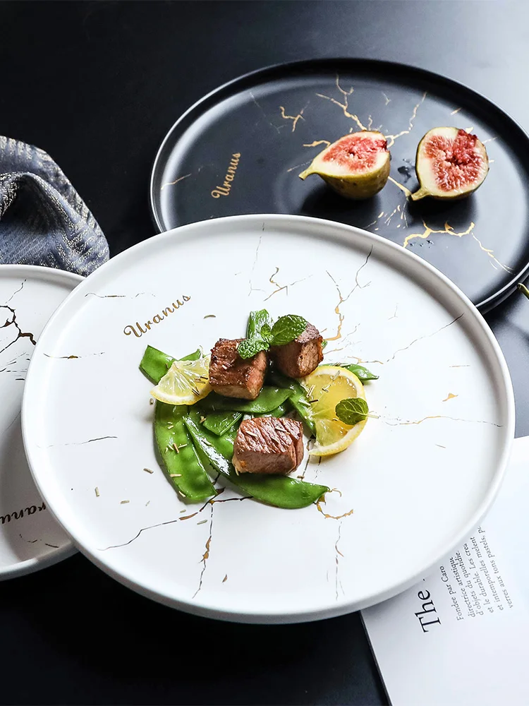 

Steak Dish Home Kitchen Ceramic Tableware European Tableware Pasta Plate