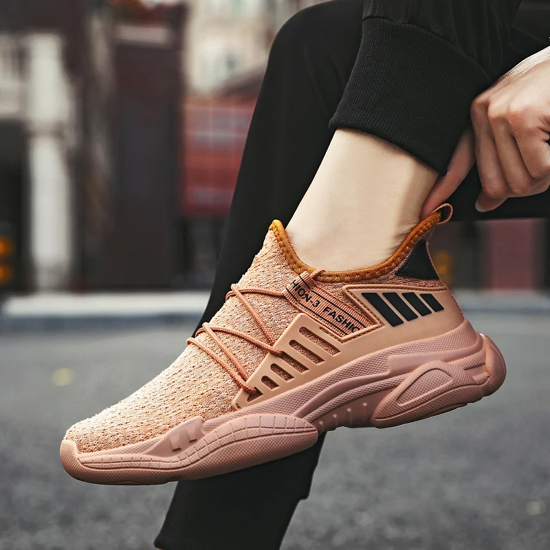 

Men Running Shoes Lightweight Sneakers Mesh Breathable Non-slip Sport Shoes Jogging Sneakers Walking Shoes Athletics KH129X