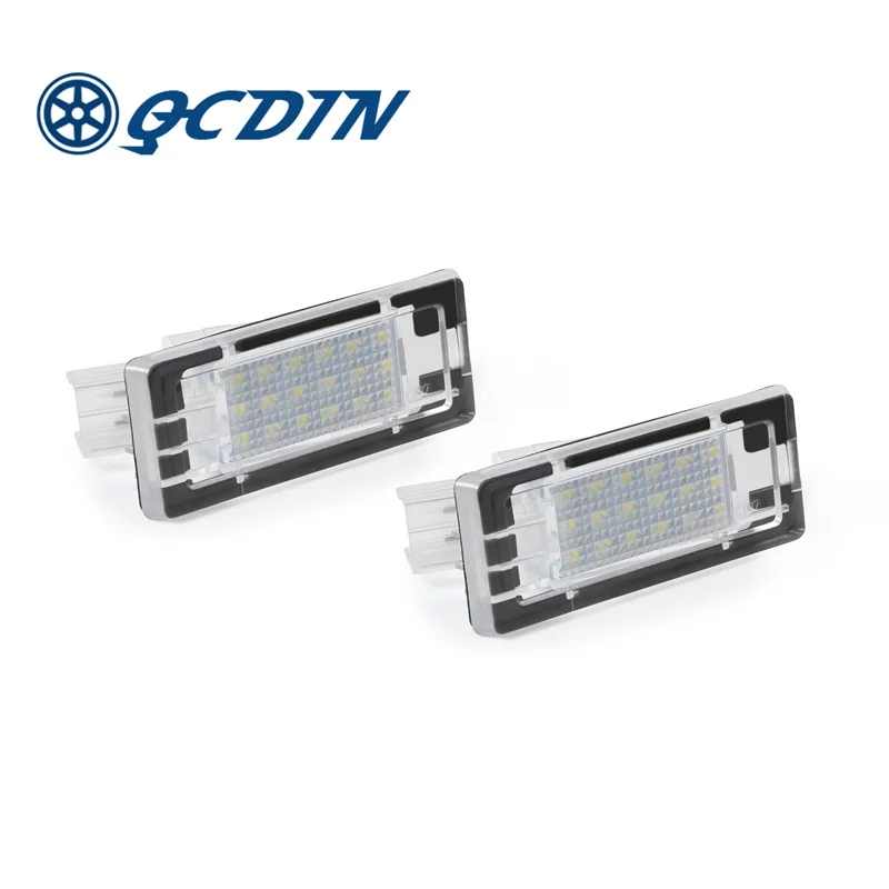 

QCDIN 2 шт. автомобильный светильник для Dacia Duster Автомобильные светодиодные номерной знак светильник СИД лампа багажника источник автомобильн...