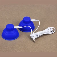 electric shock slim massager silicone adsorption electrode breast massage accessories sucker pump massager electro health care