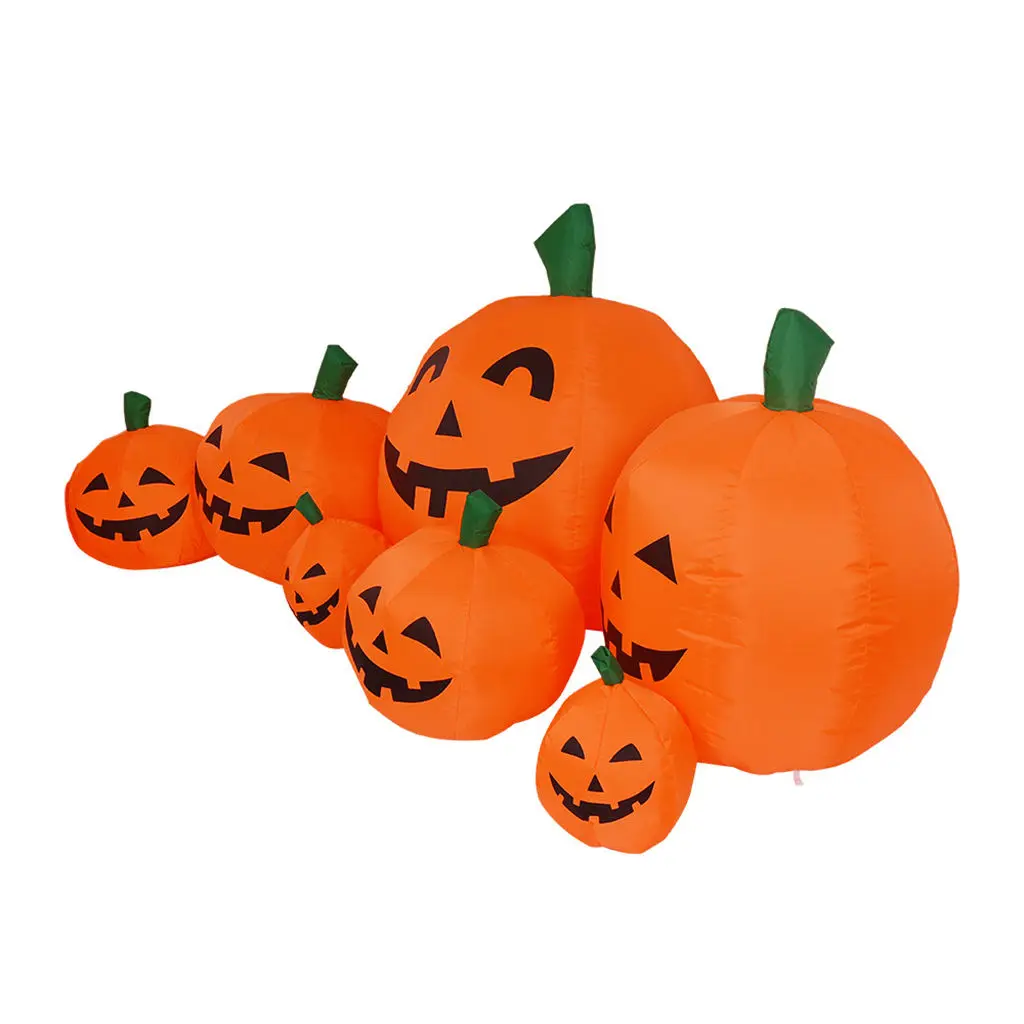 

2.2m Inflatable Orange Pumpkins for Halloween Party Yard Lawn Decor