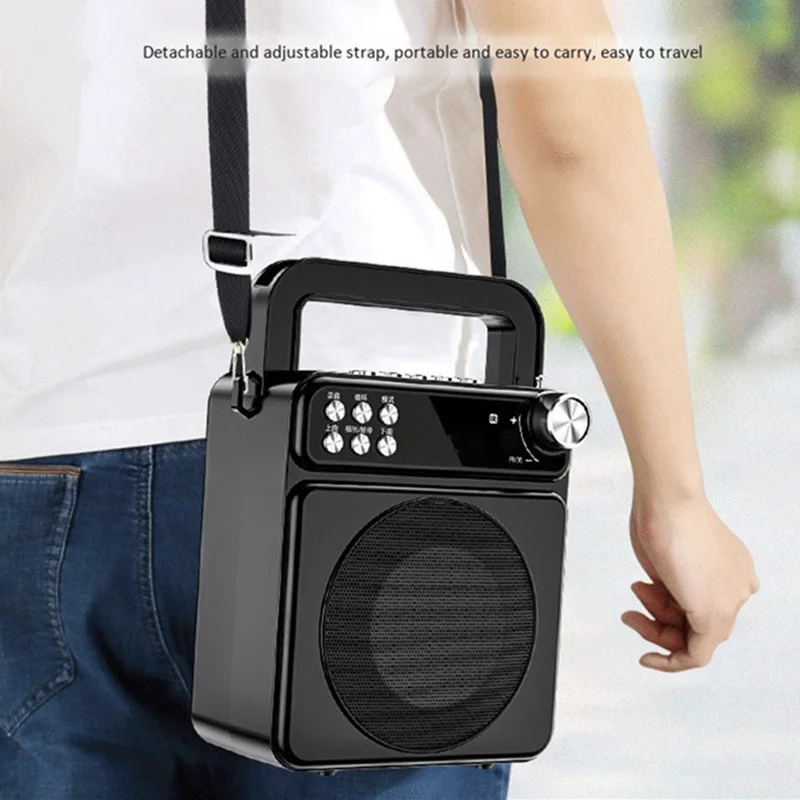 Портативный беспроводной Bluetooth-динамик FM-радио TF-карта USB MP3 музыкальный плеер