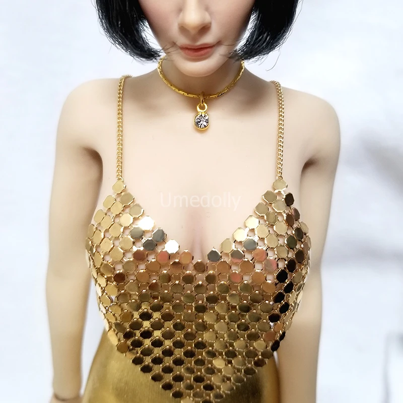 1 шт. модное ожерелье для куклы золотого цвета ювелирные изделия шарнирной 1/6 Blyth