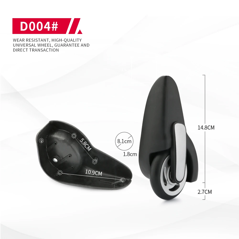 DiLong D004 Luggage Wheels Replacement Accessories Case Bag Parts Repair with Screws Customs Box Suitable Practical Wheel