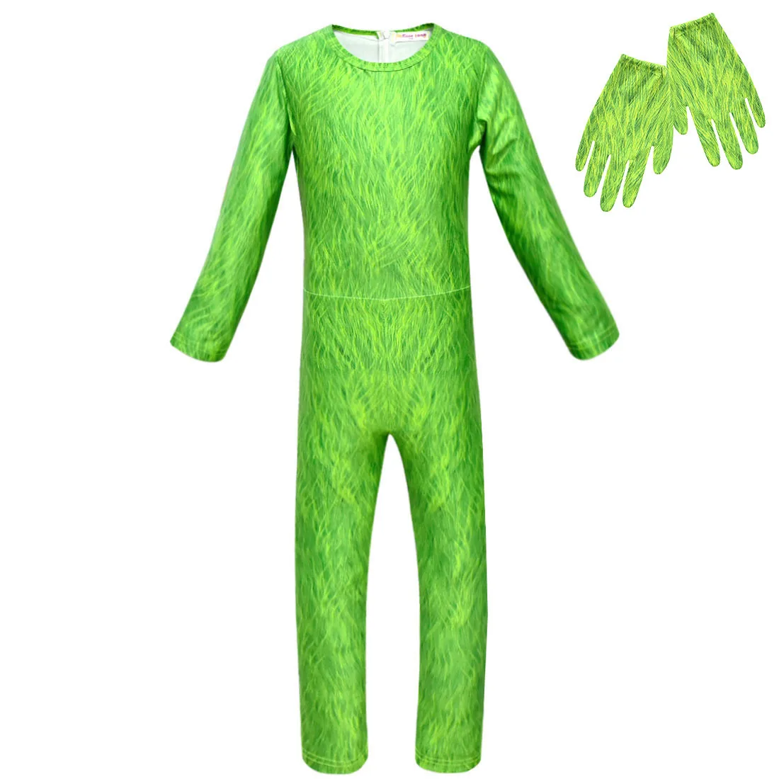 GRINCH FULL FACE Cartoon Grinch Jumpsuits Cosplay Costume for kids Halloween Girls boys Clothing Sets | Детская одежда и обувь