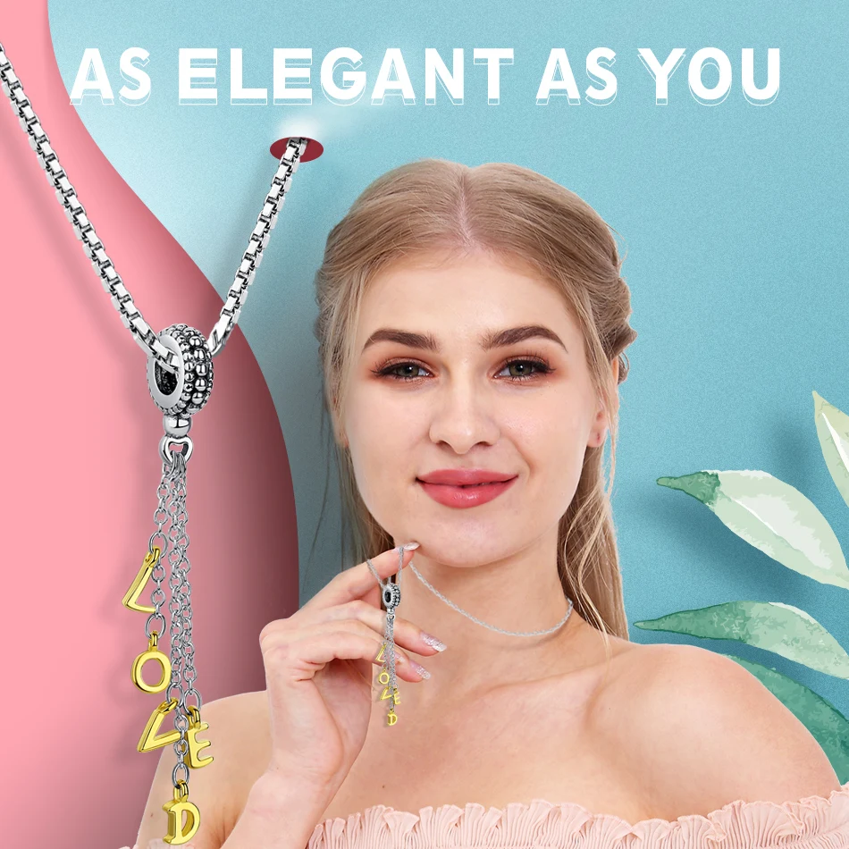 Золото любимым сценарий Шарм 925 стерлингового серебра кулон бусины подходят