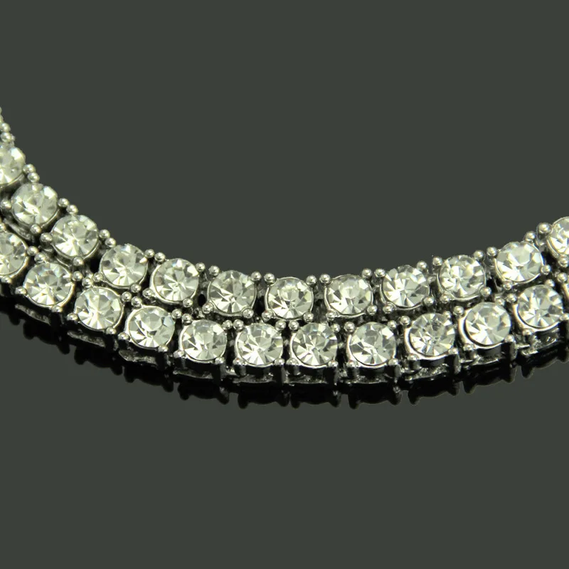 20/30 &quotДля мужчин с украшением в виде кристаллов 1 ряд Стразы льдом теннис цепи