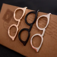 2018 fashion jewelry tie clip glasses brooch pin metal lapel pin men brooch pasadores broszka broches vintage brooches for women