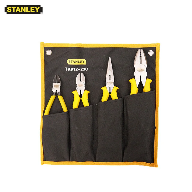 

Stanley 4pcs/set 8" Linesman Pliers,6" Long Nose/Diagonal/Cut Pliers for Basic Repair DIY Projects and Home Maintenance DYNAGRIP