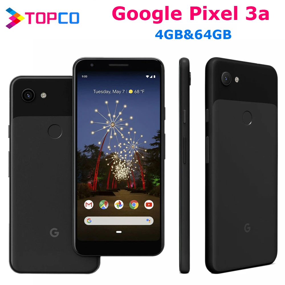 Оригинальный разблокированный мобильный телефон Google Pixel 3a GSM 4G Android экран 5 6 дюйма