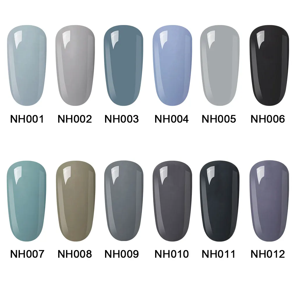

Lagunamoon Grey Color Series Gel Nail Polish UV LED Soak Off Varnish Lacquer Manicure Pedicure Nail Gel Polish Beauty Salon