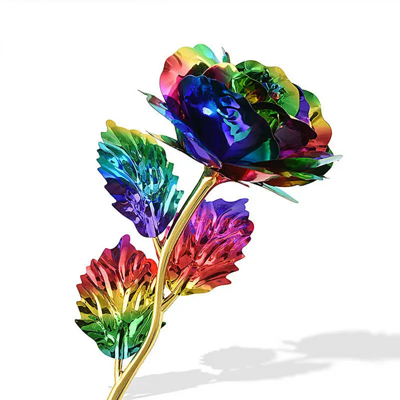 24K Золотая Роза цветок подарок ко Дню Святого Валентина праздничные вечерние на