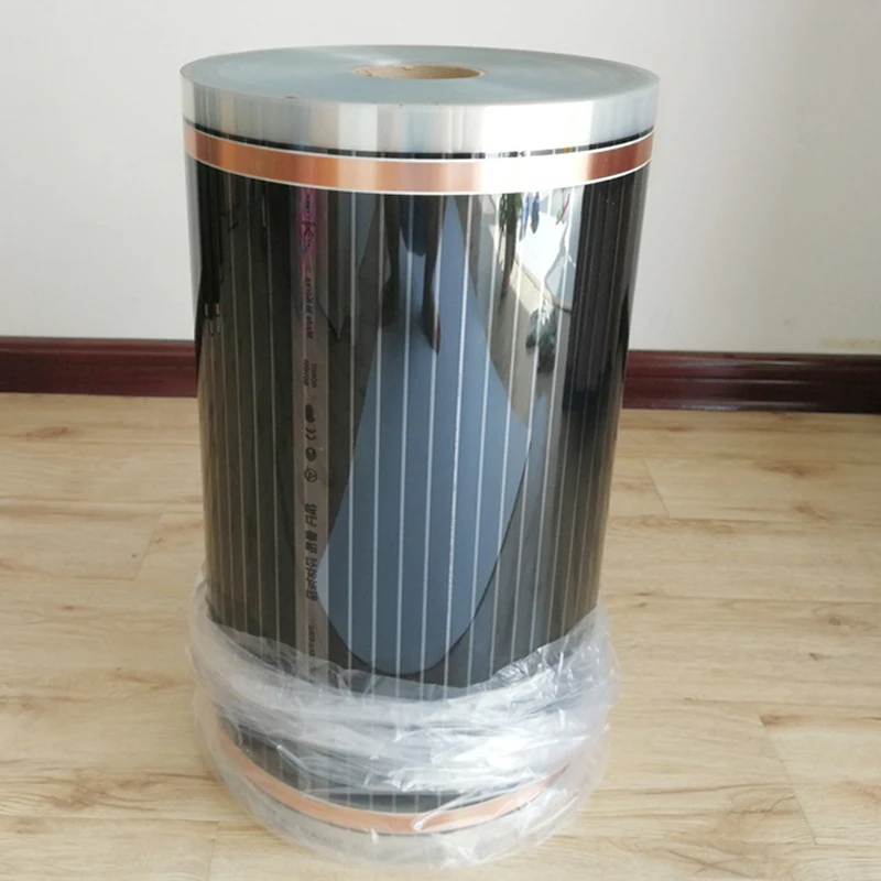 8 квадратных метров нагревательная пленка с зажимами изоляционной лентой и