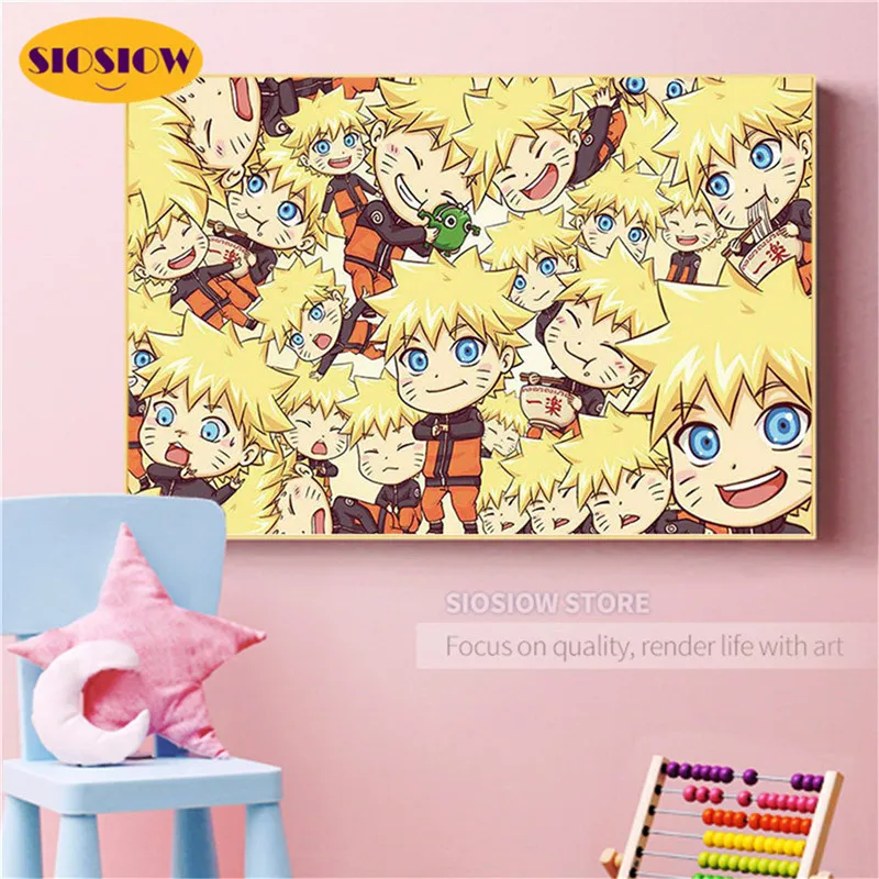 Набор для алмазной вышивки Наруто картина 5D сделай сам с аниме рисунком мозаика