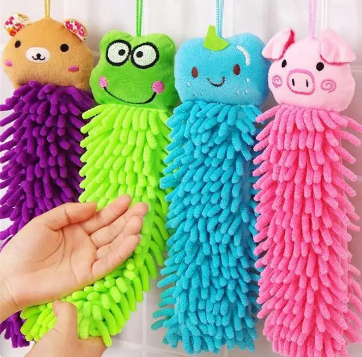 

Hot SaleShipping Microfiber Free Cartoon Hanging Towel Cute Animal Cleaning Towel Wholesale (200 Pcs/lot)