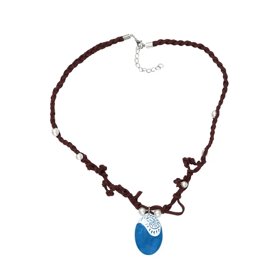 necklace INLOVILL Moana Adventure/наряд для девочек; Летнее нарядное платье Vaiana; детская одежда для дня рождения; комплект с платьем принцессы - Цвет: necklace