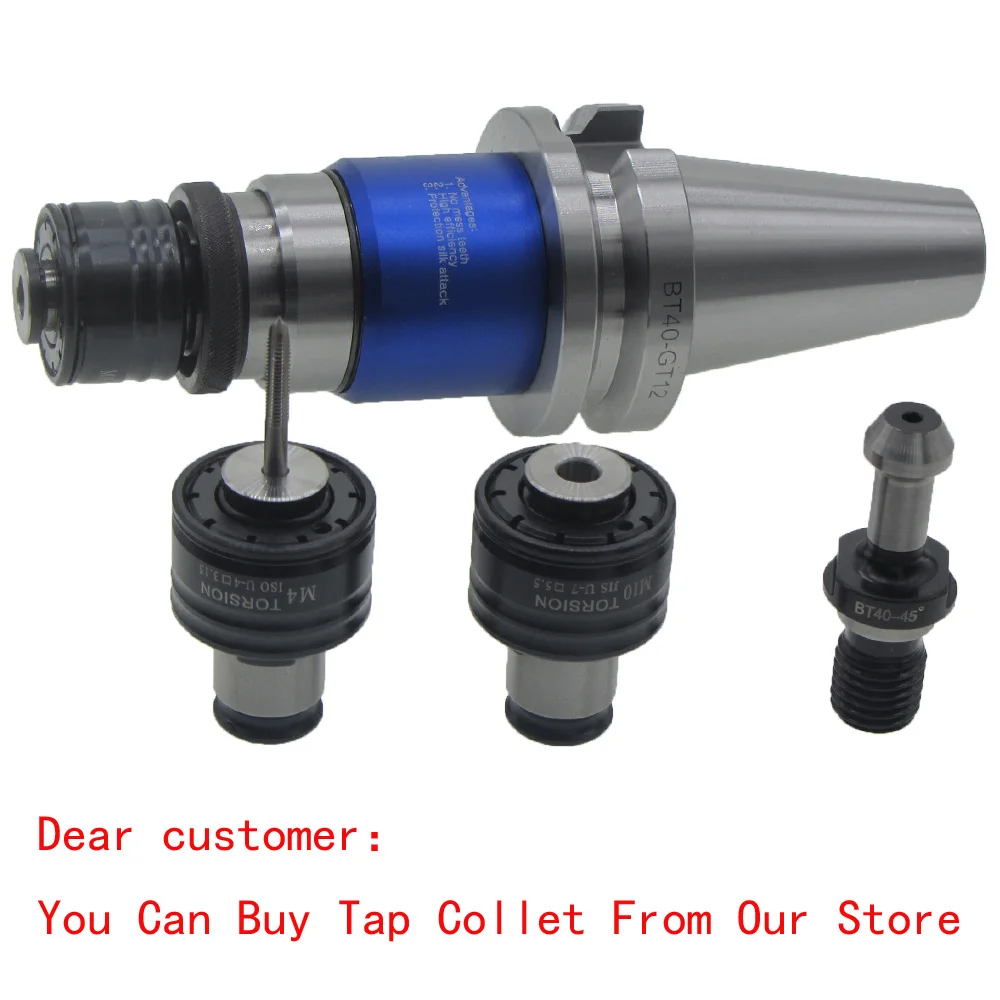 Tap Chucks Overload Protection GT12 BT30 BT40 Tapper Telescoping Torque CNC Machining Center Tapping Collet Holder enlarge