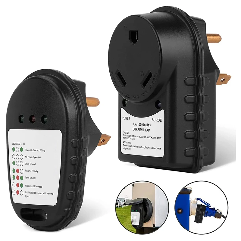 

Преобразователь напряжения 30 А для автофургона, преобразователь напряжения 125 В для автофургона, преобразователь напряжения 14-50P, анализато...