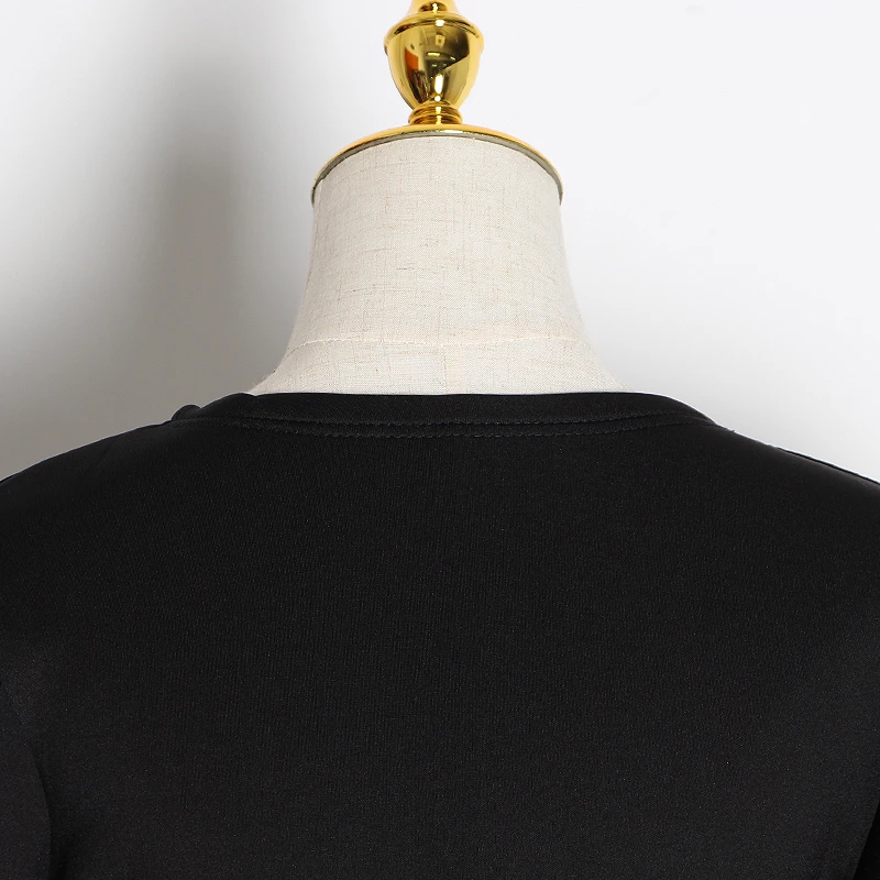 TWOTWINSTYLE Повседневное на шнуровке с бантом вечерние платье Для женщин v образным