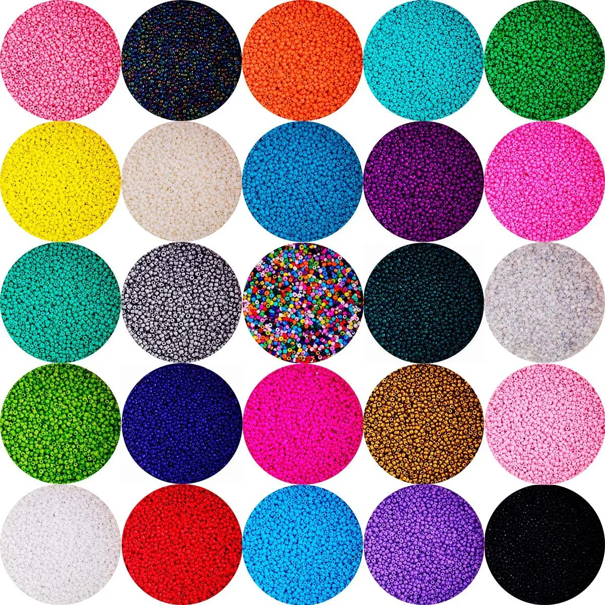 

Glass Seed Jewelry Beads Bulk,2/3/4mm Craft Small Pony Crystal Czech Beads For DIY Bracelet Necklace Jewelry Making Accessories