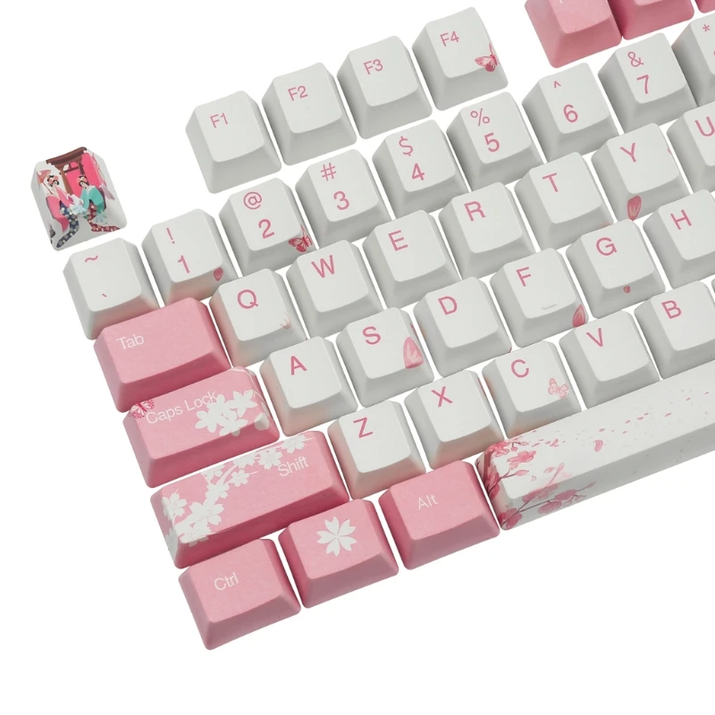 

108 Keys OEM PBT Dye Sub Keycaps Full Set Mechanical Keyboard Keycaps PBT Dye-Sublimation Keycaps