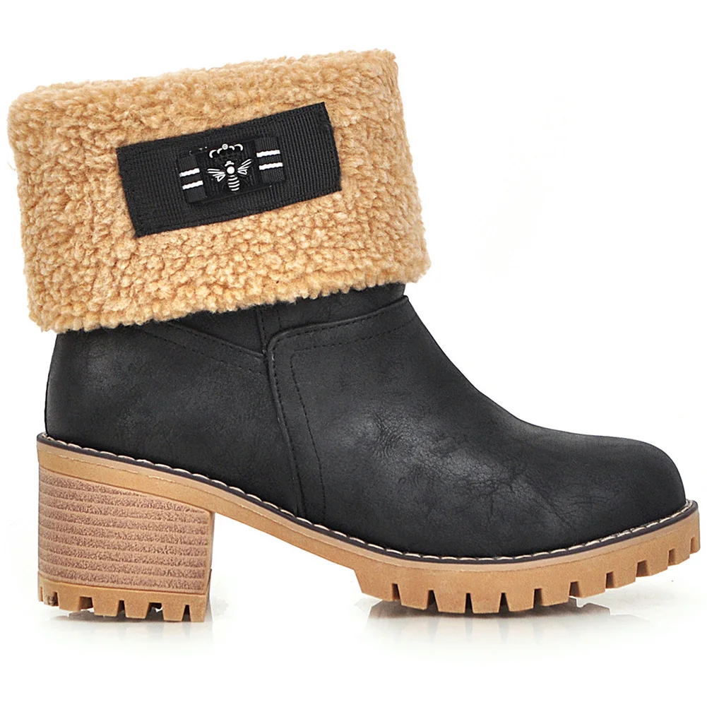 DORATASIA размера плюс 34-46 новые брендовые зимние ботинки женская обувь на массивном