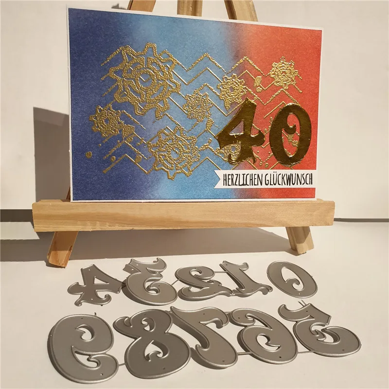 

YaMinSanNiO Number Metal Cutting Dies New 2019 Lace Edge Dies Scrapbooking Frame for Card Making Embossing Craft Die Cut