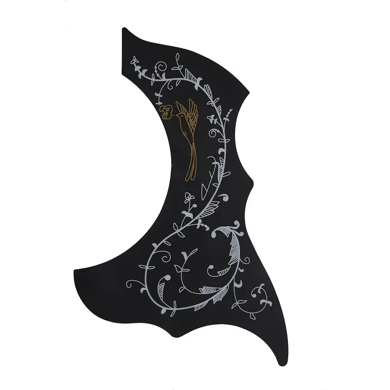 Pickguard Акустическая Гитара самоклеющаяся Черная|Детали и аксессуары для гитар| |