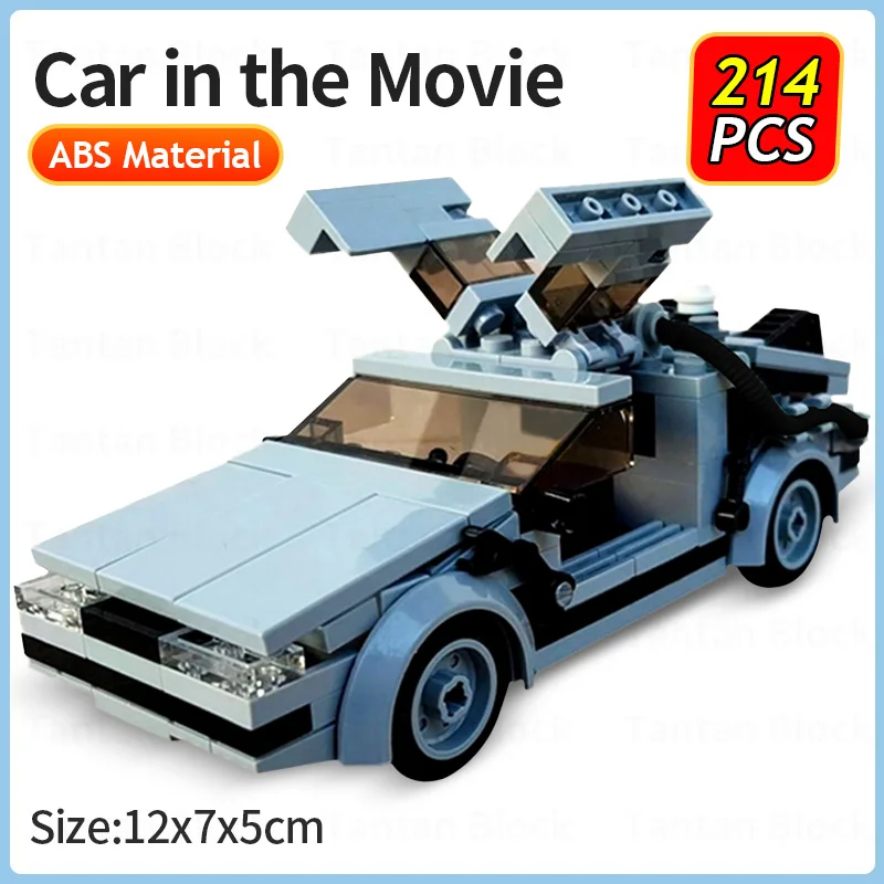 

Креативные автомобильные кирпичи Delorean назад в съемку автомобиль машина времени строительные блоки коллекция моделей для детей DIY игрушки р...