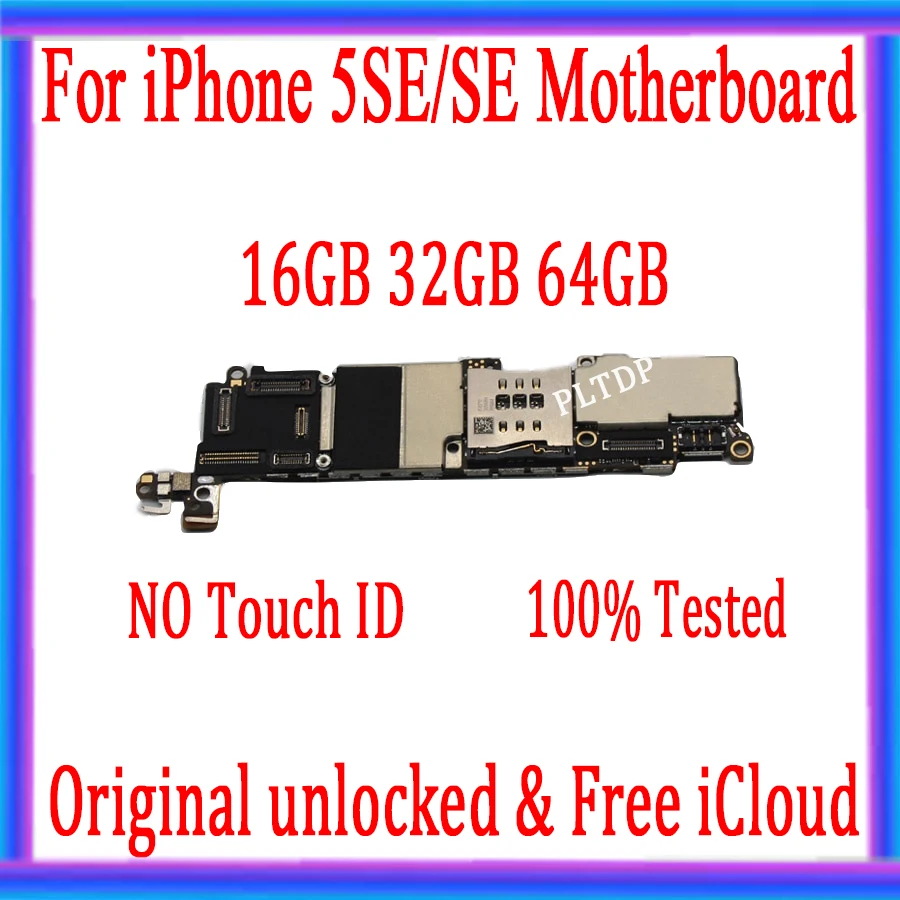 Материнская плата для iphone SE 16 ГБ 32 64 с/без распознавания отпечатков пальцев