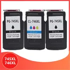 3 упаковки, чернильный картридж PG 745 CL 746 XL для принтера Pixma MG2470 MG2570 MG2970 IP2870 IP2872