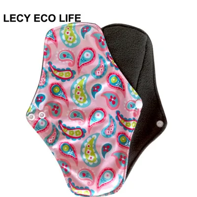 m36 LECY ECO LIFE бамбуковый уголь флисовые внутренние тканевые менструальные прокладки для постоянного потока, женские многоразовые подушечки для салфеток Рождественский подарок - Цвет: m36