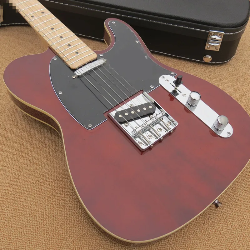 Фабричный магазин TL TELE винно красный корпус кленовый гриф 6 струн электрическая