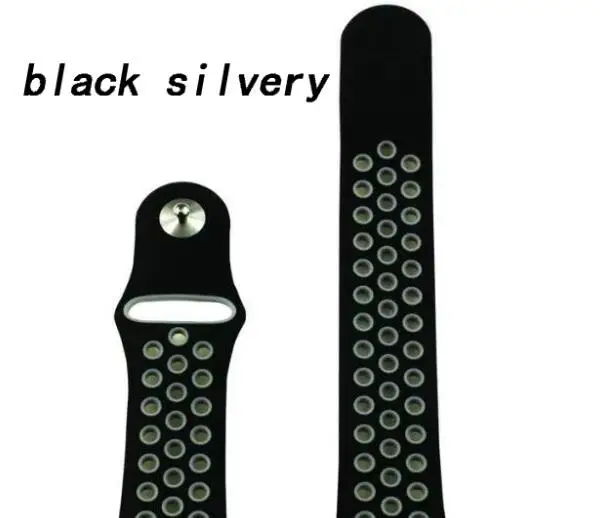 Ремешок для Samsung Gear S3 S2 sport Frontier Classic galaxy Watch active 42 мм 46 Band huami amazfit gtr bip 22 мм 20 мм huawei GT 2 - Цвет ремешка: black silver