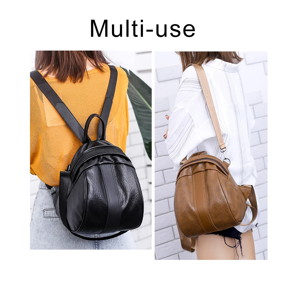 Herald Fashion женские рюкзаки качественные кожаные большие школьные сумки на плечо