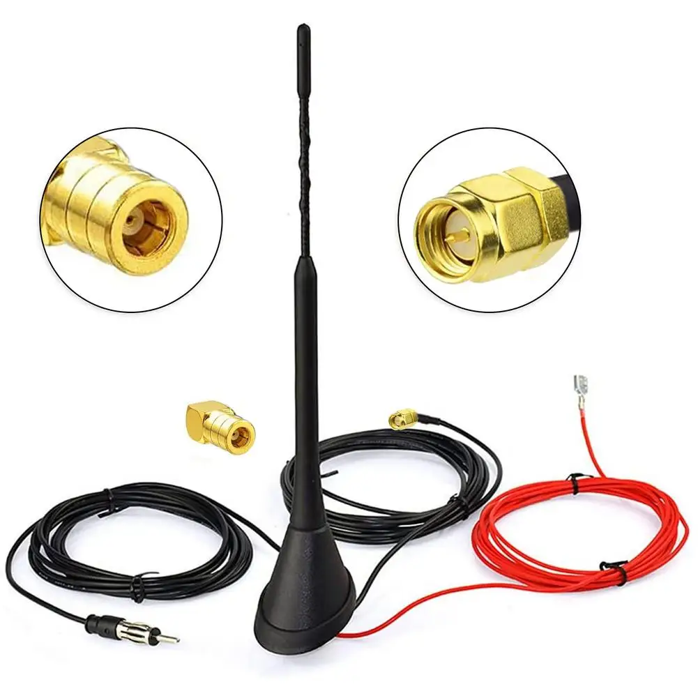 

Universal Roof Mount AM FM Radio Antenna Aerial Base Kit Active Amplified DAB+FM Radio Car Aerial Antenna Mast Car Accessories