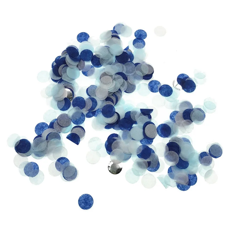 Dozzlor 10 г/пакет 1 дюйм круглые бумажные салфетки конфетти разбрызгивают яркие