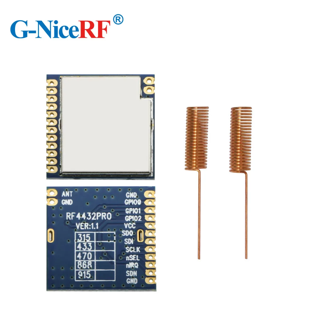 10pcs/lot  -121 High Sensitivity RF4432PRO 470MHz RF Module for wireless remote control module with spring antenna