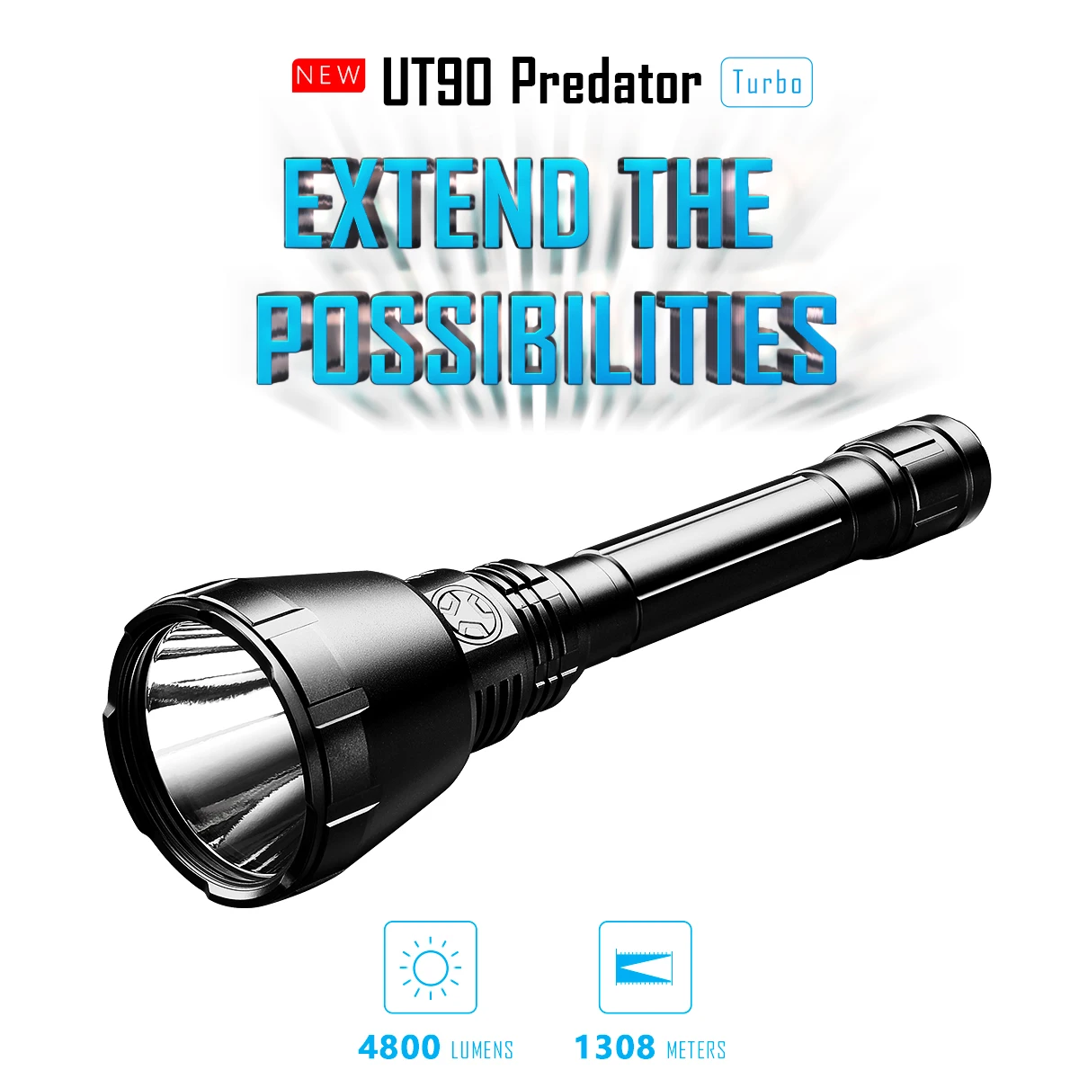 IMALENT UT90 LED Tactical Flashlight Self Defense Camping Outdoor Lighting 4800LM Weapon Powerful Flashlight Lantern For Hunting
