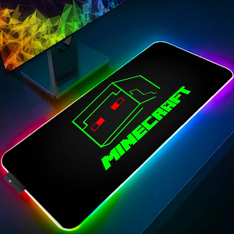 led mousepad mice gaming mouse pad rgb anime large keyboard rubber speed desk accessories computer rug laptop carpet cs go mat free global shipping