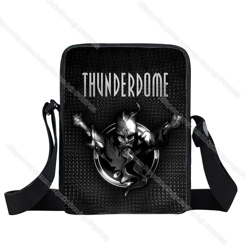 Сумки через плечо с принтом Thunderdome для подростков детские школьные портфели