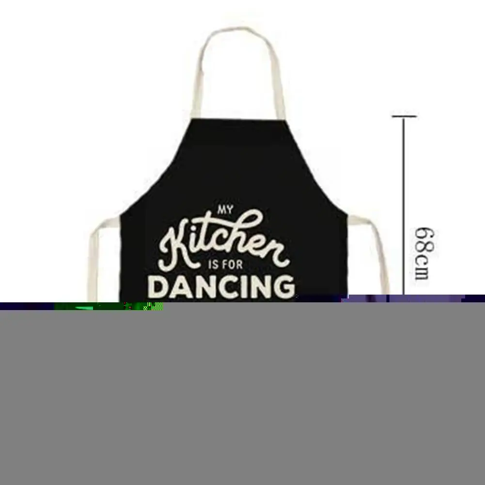 

1pcs Letter Alphabet Kitchen Aprons Polyester Bibs Household Kitchen 47cm*38cm Home Apron Cooking Pinafore Cleaning A1P6