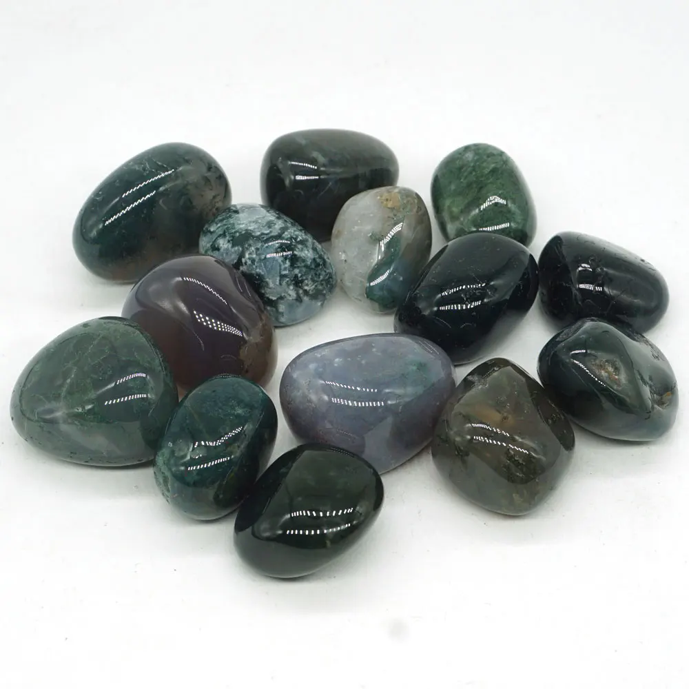 200 г натуральный драгоценный камень агат цвета зеленого мха с украшением в виде