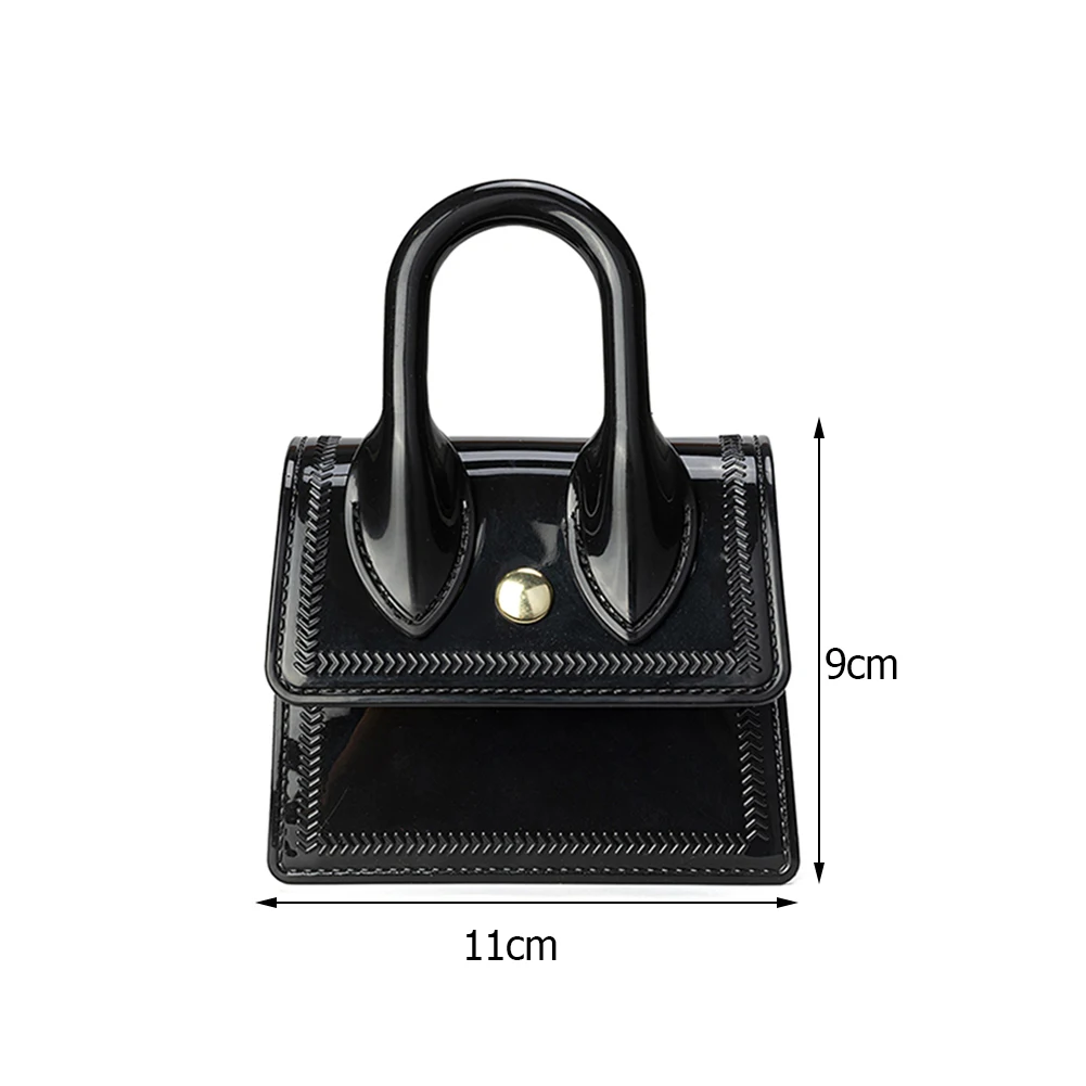

Fashion Women Pure Color Chain Shoulder Crossbody Messenger Bags Casual Ladies Small Jelly Handbags Purse