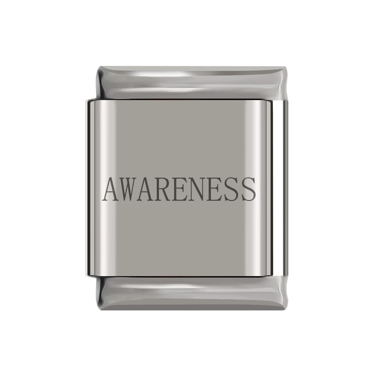AWARENESS Hapiship,, Маргаритка, любовь, Вера, надежда мечта, счастье, буква, шарм, подходит для 13 мм, браслет, нержавеющая сталь, изготовление ювелирных изделий, DJ038 - Окраска металла: AWARENESS